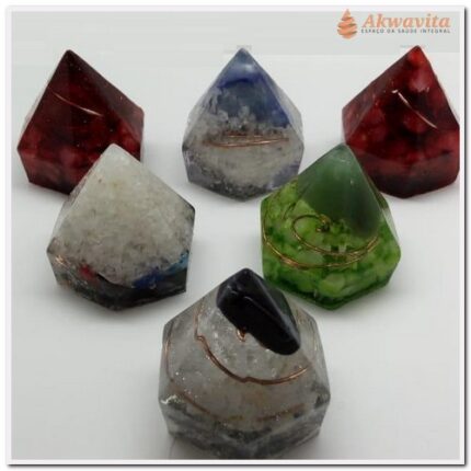 Orgonite Limpeza e Energia Modelo Obelisco 6 lados M