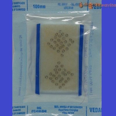 Agulha Auricular Seda Cartela Azul 020mm