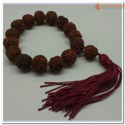 Pulseira de Rudraksha para Entoar Mantras 16 contas G