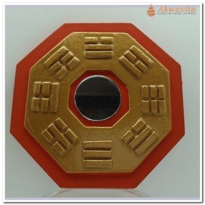 Baguá de Resina Colorido com Espelho Plano 13 cm