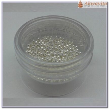Pontos soltos Esferas com Banho de Prata de 015mm