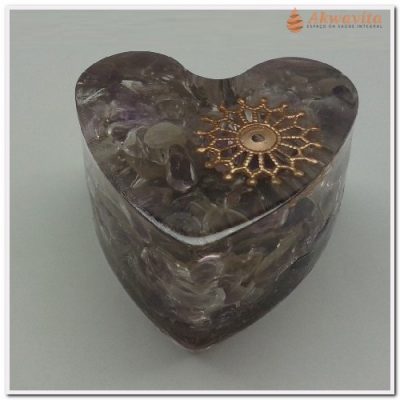 Orgonite faz Limpeza e Proteção Coração Poder Feminino