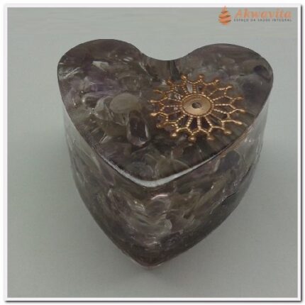 Orgonite faz Limpeza e Proteção Coração Poder Feminino