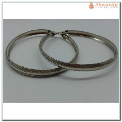 Brinco Argola Prata 925 de 5cm diâmetro por 5mm