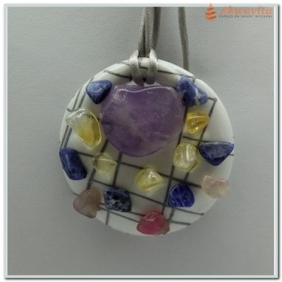 Colar Mandala Com Pedras Harmoniza os Chakras