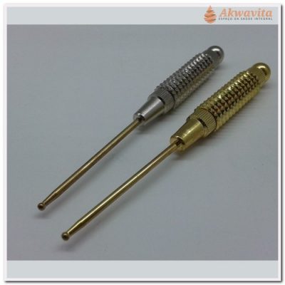 Apalpador Apertador de Pontos com mola dourado ou prateado