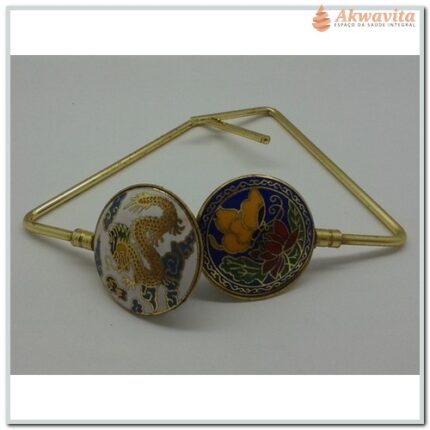 Suporte para Bolsa Croisone Dragão e Flor de Lótus