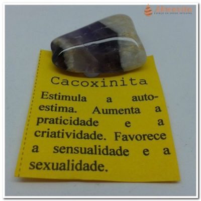 Pedra Cacoxinita Bloqueios Sexuais Rolada Primeira linha