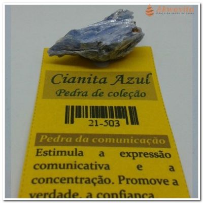 Pedra Cianita Azul Bruta Proteção de Arcanjo Miguel 2UN
