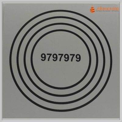 Alta Vitalidade Gráfico Radiônico PVC17x17 Placa 19cm