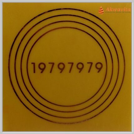 Alta Vitalidade 2 Gráfico Radiônico Cobre Fenolite 15x15cm