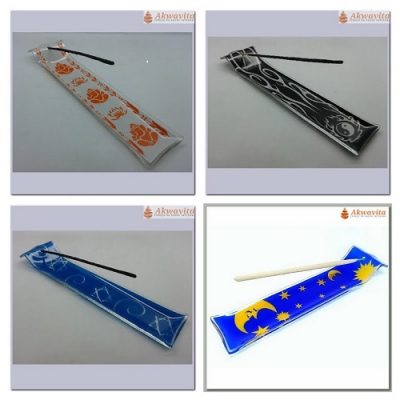 Incensário Vidro Retangular Fino Variados 5x23cm