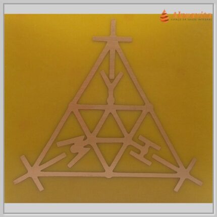 André Phillipe Scap Gráfico Radiônico Cobre fenolite 25x25mm