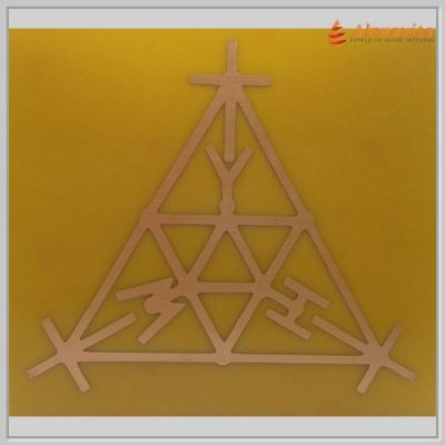 André Phillipe Scap Gráfico Radiônico Cobre fenolite 1x1cm