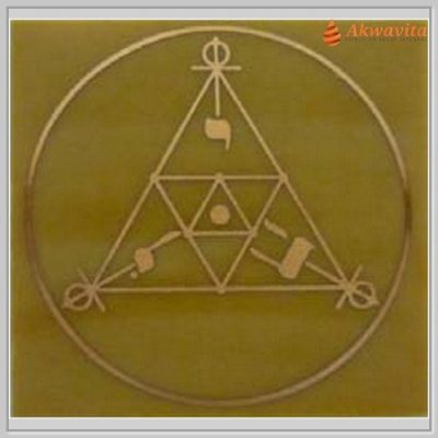 André Philippe Cabalístico Gráfico Radiônico Cobre fenolite 7x7cm