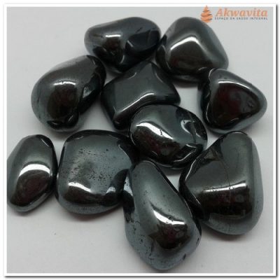 Pedra Hematita Rolada Fortalece o Sangue Var