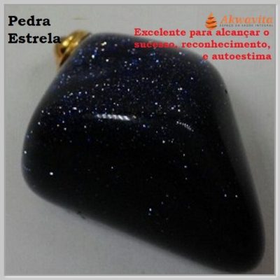Pingente de Pedra Estrela Desperta lado Místico Espiritual