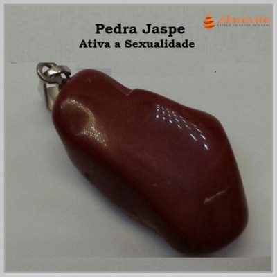 Pingente de Pedra Signo Jaspe Libra Proteção Poderosa