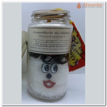 Compota de Afeto em Vidro Carinhas de Fibras Saudade