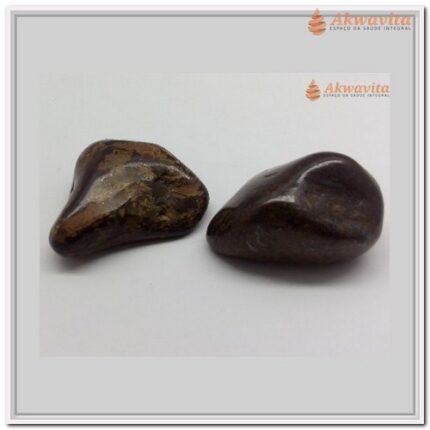 Pedra Bronzita Rolada destrói Energias com Turmalina