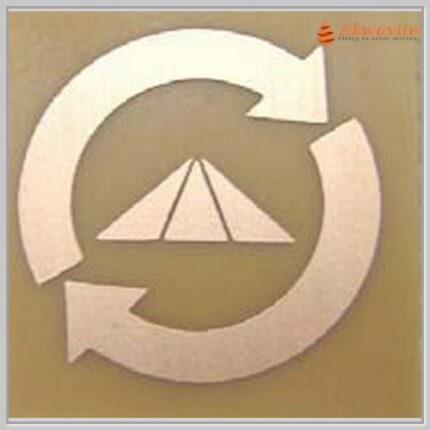 Prosperador Gráfico Radiônico Cobre fenolite 15x15cm