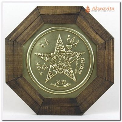 Quadro Aplique em Cobre Alto Relevo Tetragramaton