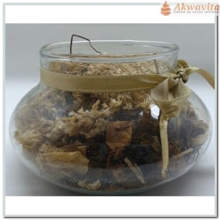 Pot Pourri de Folhas-Frutas Secas Pote de Vidro