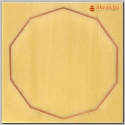 Decágono Gráfico Radiônico Cobre Fenolite Duplo e Simples