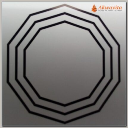 Decágono Duplo e Triplo Gráfico PVC 32x32cm de 1e2mm