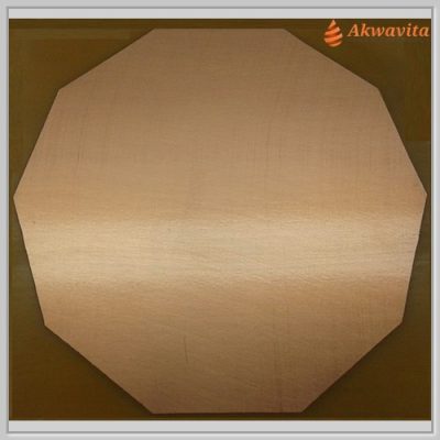 Decágono Gráfico Radiônico Cobre Fenolite Duplo e Simples