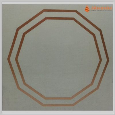 Decágono Gráfico Radiônico Cobre Fenolite Duplo e Simples