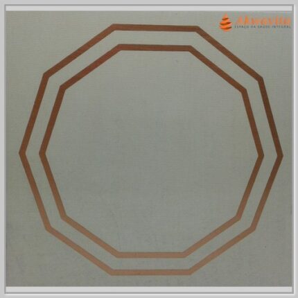 Decágono Gráfico Radiônico Cobre Fenolite Duplo e Simples