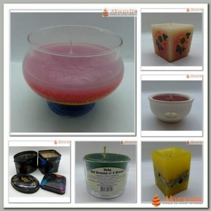 Velas Aromáticas Decorativas Tamanhos e Modelos Variados