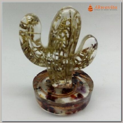 Orgonite Fitoenergética Modelo Cactos Alecrim