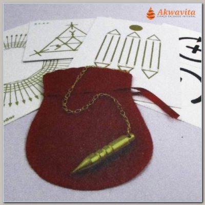 Kit para Radiestesia e Radiônica Manual Pêndulo Gráficos