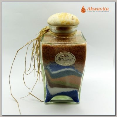 Arte em Vidro Areias Coloridas em formato Esculturais