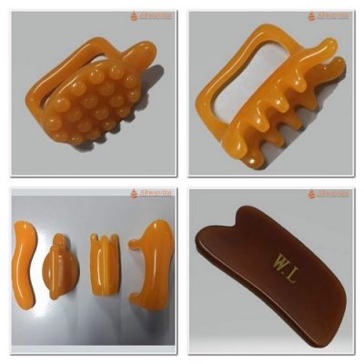 GuaShá em Resina Modelos Variados Uso Facial Corporal Coluna