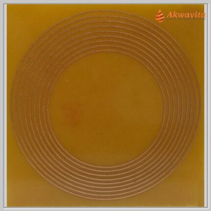 Nove Círculos Gráfico Radiônico Cobre fenolite 9x9cm
