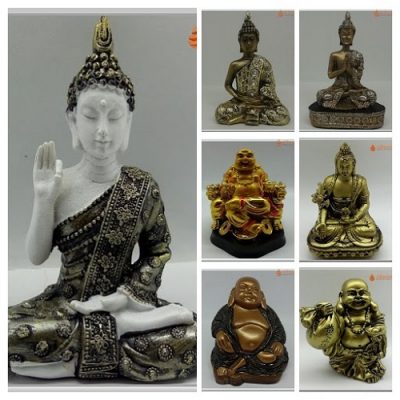 Estátuas de Budas O Iluminado em Modelos e Cores Variados