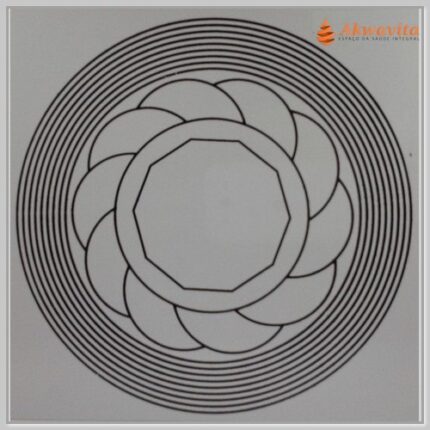 Trígono Protetor Gráfico Radiônico de PVC 17x17cm