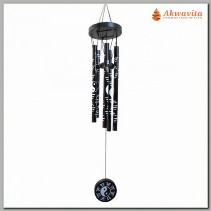 Sino dos Ventos Oriental e Baguá Tubos Pretos