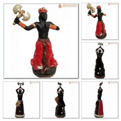 Estátua de Orixá em Resina Xangô Justiça Divina