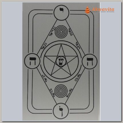 Escudo Mágico Proteção Gráfico Radiônico de PVC 14X23cm