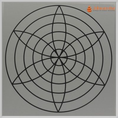 Irradiador Energético Harmonia Gráfico Radiônico PVC 19cm