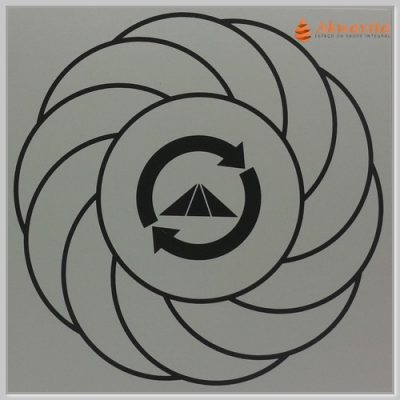 Turbilhão com Prosperador Gráfico Radiônico de PVC 17x17cm