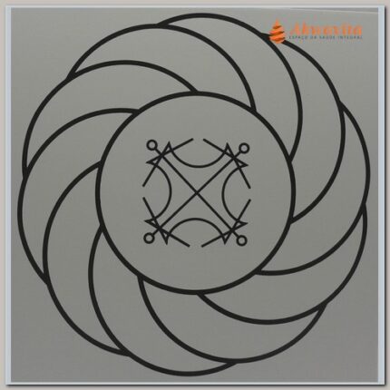 Turbilhão com Sol Gráfico Radiônico de PVC 17x17cm