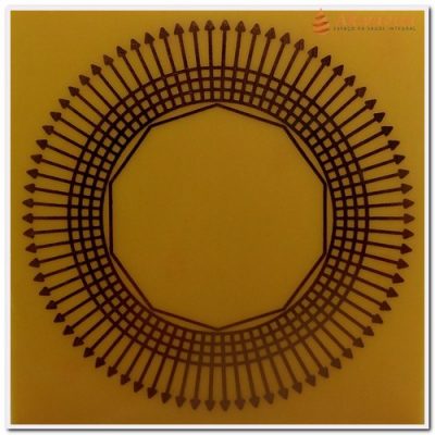 Desimpregnador 78 setas Gráfico Radiônico Cobre fenolite 15cm