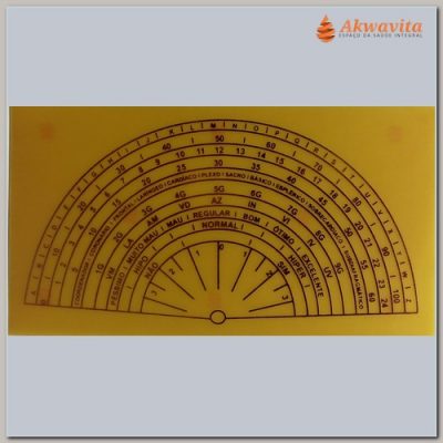 Relógio Radiestésico Completo Gráfico de Cobre 10x17cm