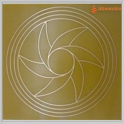 Triturador Gráfico Radiônico Cobre fenolite 15x15cm