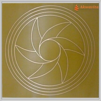 Triturador Gráfico Radiônico Cobre fenolite 15x15cm